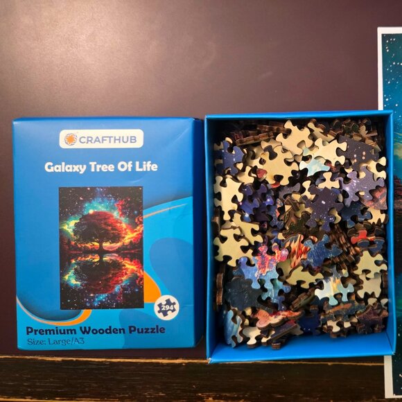 Galaxy Tree of Life wooden jigsaw puzzle - Picture 3 of 6